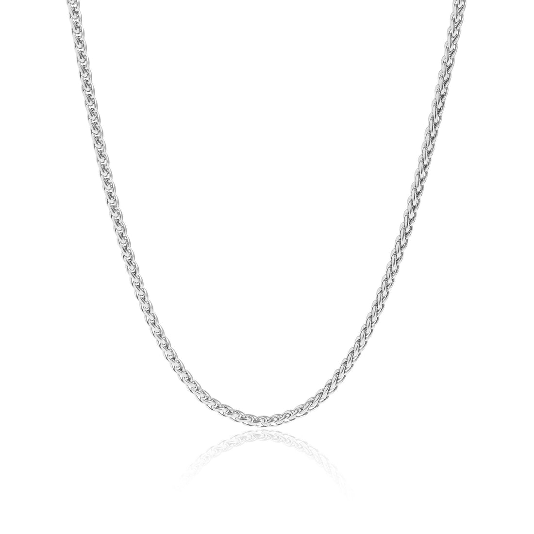 Stainless Steel Gold Wheat Chain Necklace