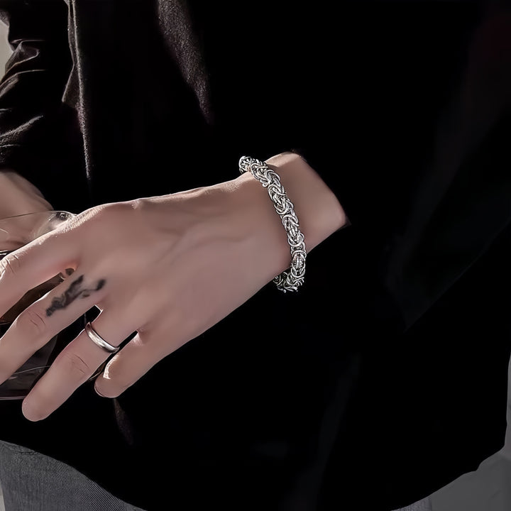 Vintage Braided Titanium Steel Bracelet For Men