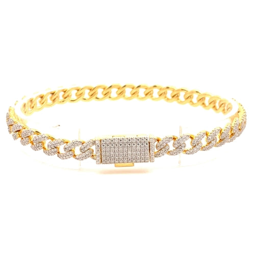 ZANO 6MM CZ Brass Iced Out Bracelet