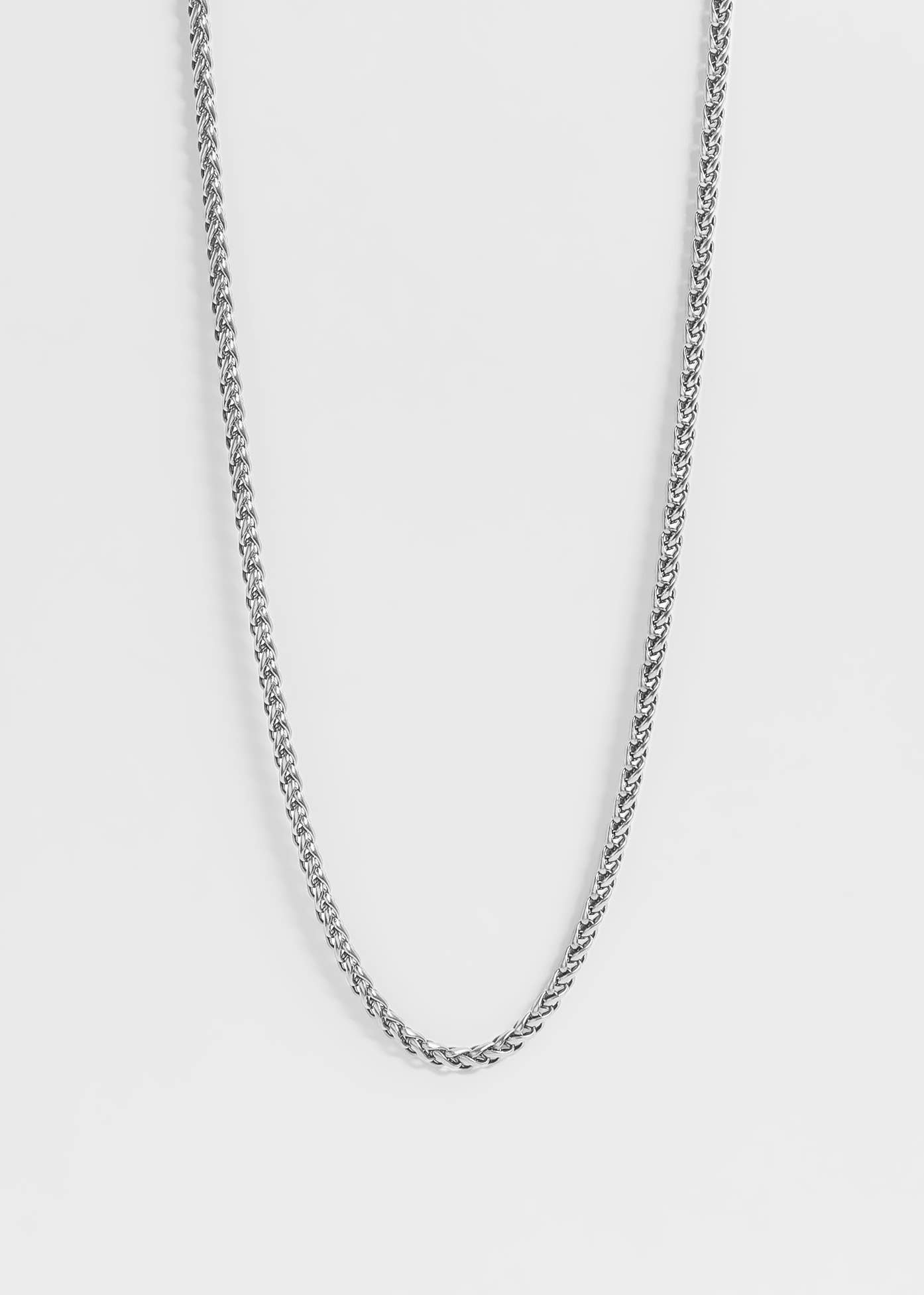 Stainless Steel Gold Wheat Chain Necklace